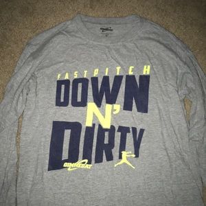 Grey Softball/ Fastpitch Long Sleeve